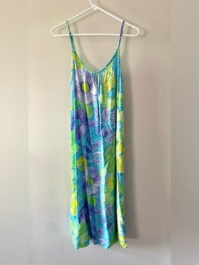 Jams World Vintage Tank Dress in Pacific Breeze Print Size S